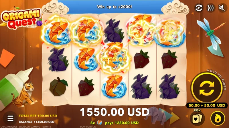 Origami Quest – didelis laimėjimas pagrindiniame žaidime